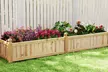 Costway Wooden Raised Garden Bed Outdoor Rectangular Planter Box - Second Medium