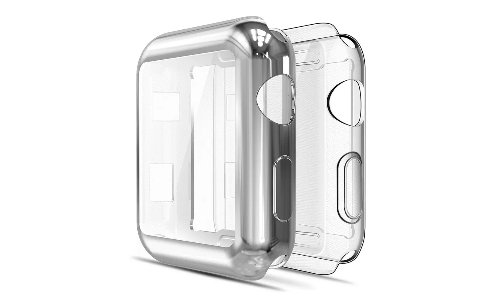 2 Pack Ultra Thin Full Body and Screen Protection Clear Cover for Apple iWatch - Primary Image