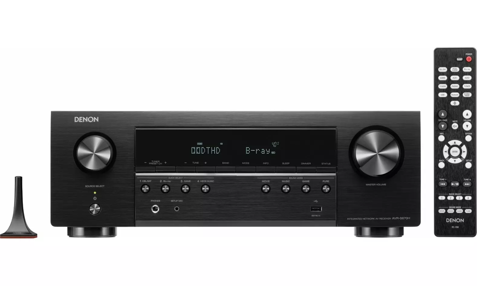 Denon AVR-S670H 5.2-Channel HEOS 8K Ultra HD HDR Compatible AV Receiver