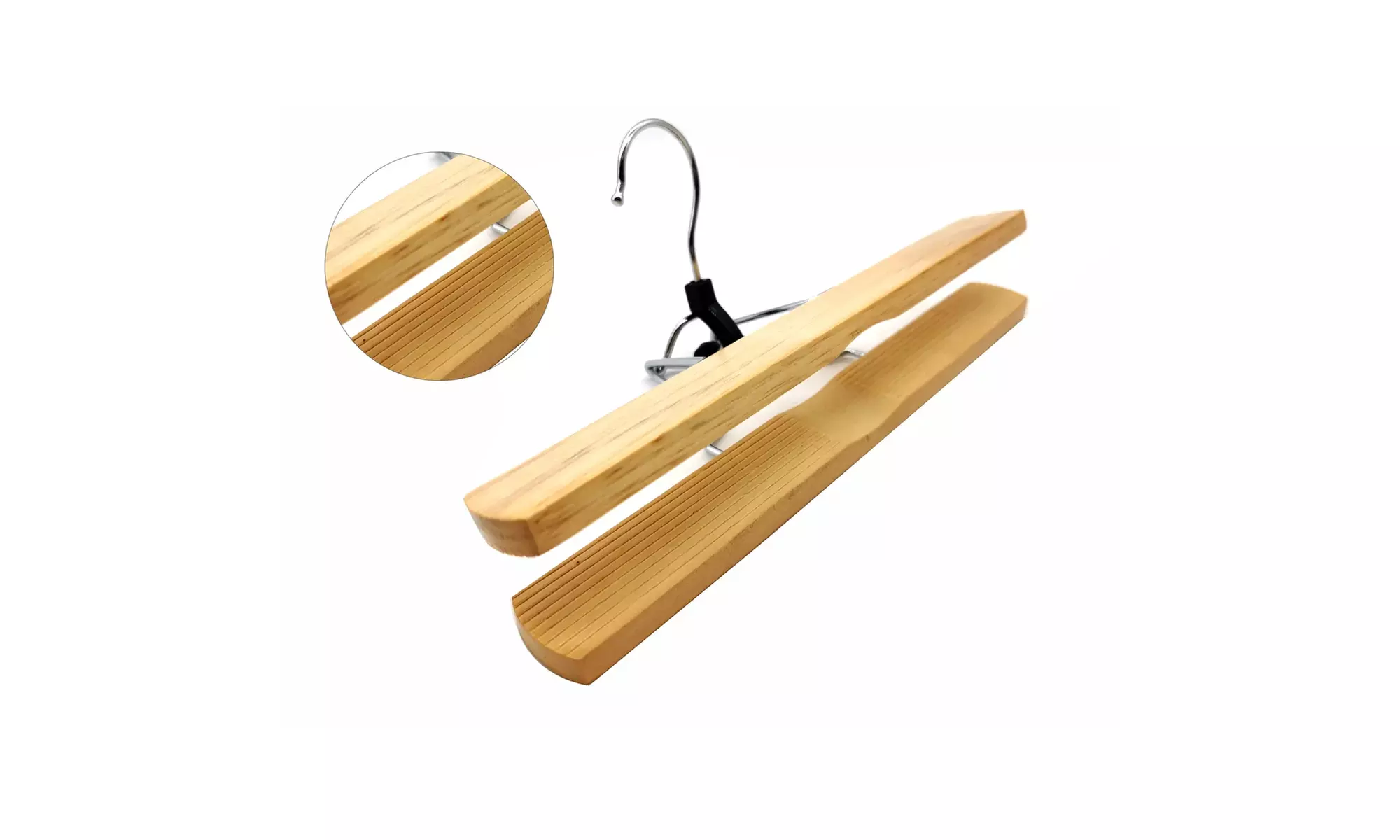 Set of 6 Trouser Clamp Hangers