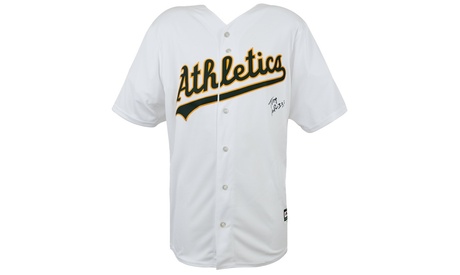 Tony LaRussa Signed Oakland A S White Majestic Replica Baseball Jersey