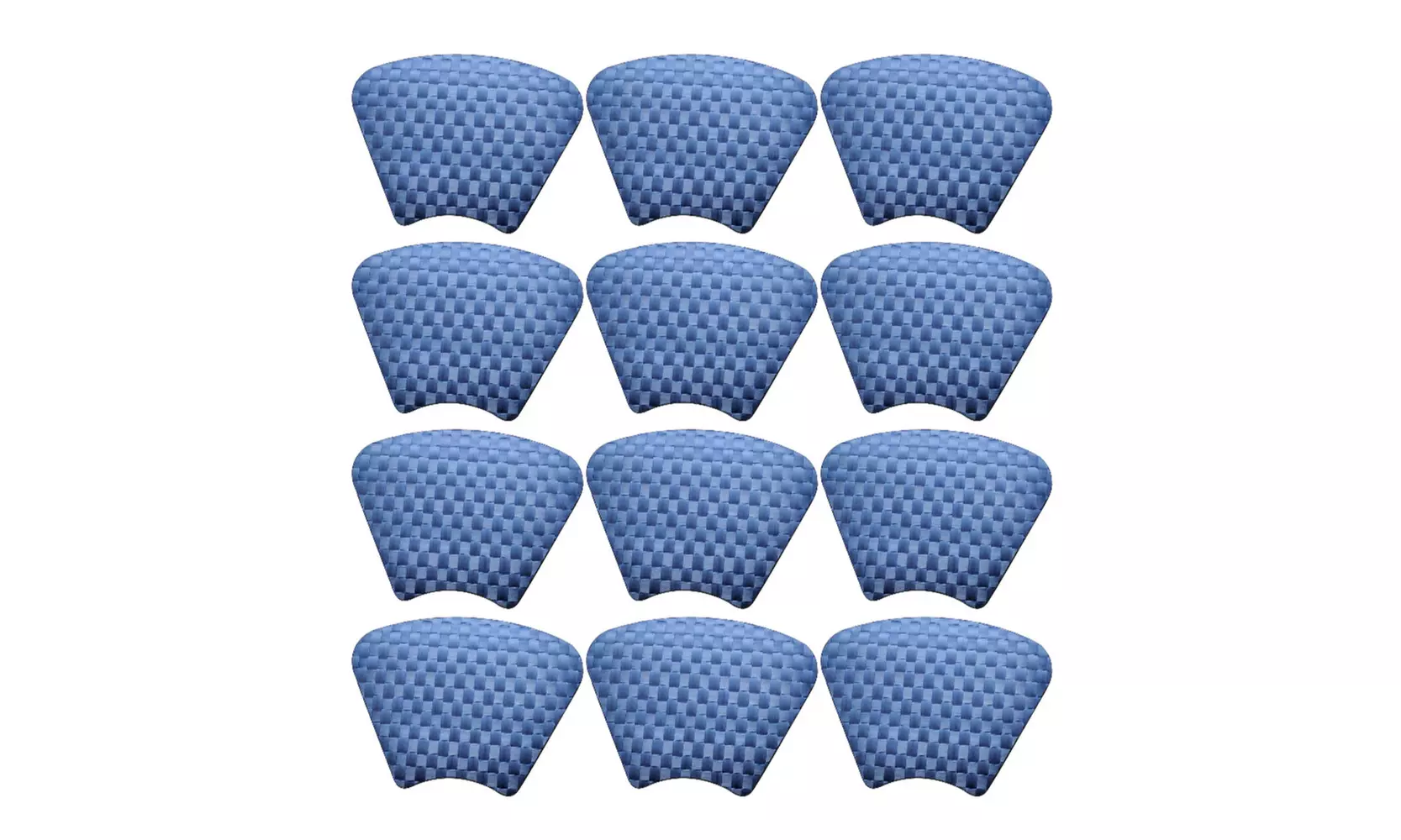 Saleen Half Round Mat (Marine Blue, Set of 12) - Primary Image