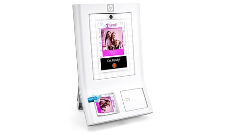 HP Sprocket Photobooth Instant 3x4 Color Photo Printer LCD Touch Screen Pink