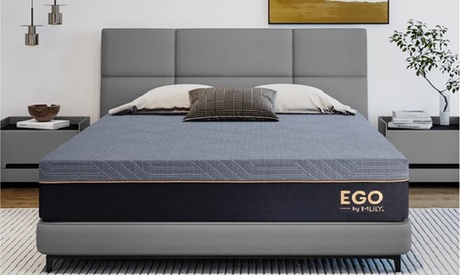 EGOHOME 12 Medium Copper Infused Gel Memory Foam Mattress Bed In Box Twin Medium 12in Mattress Only