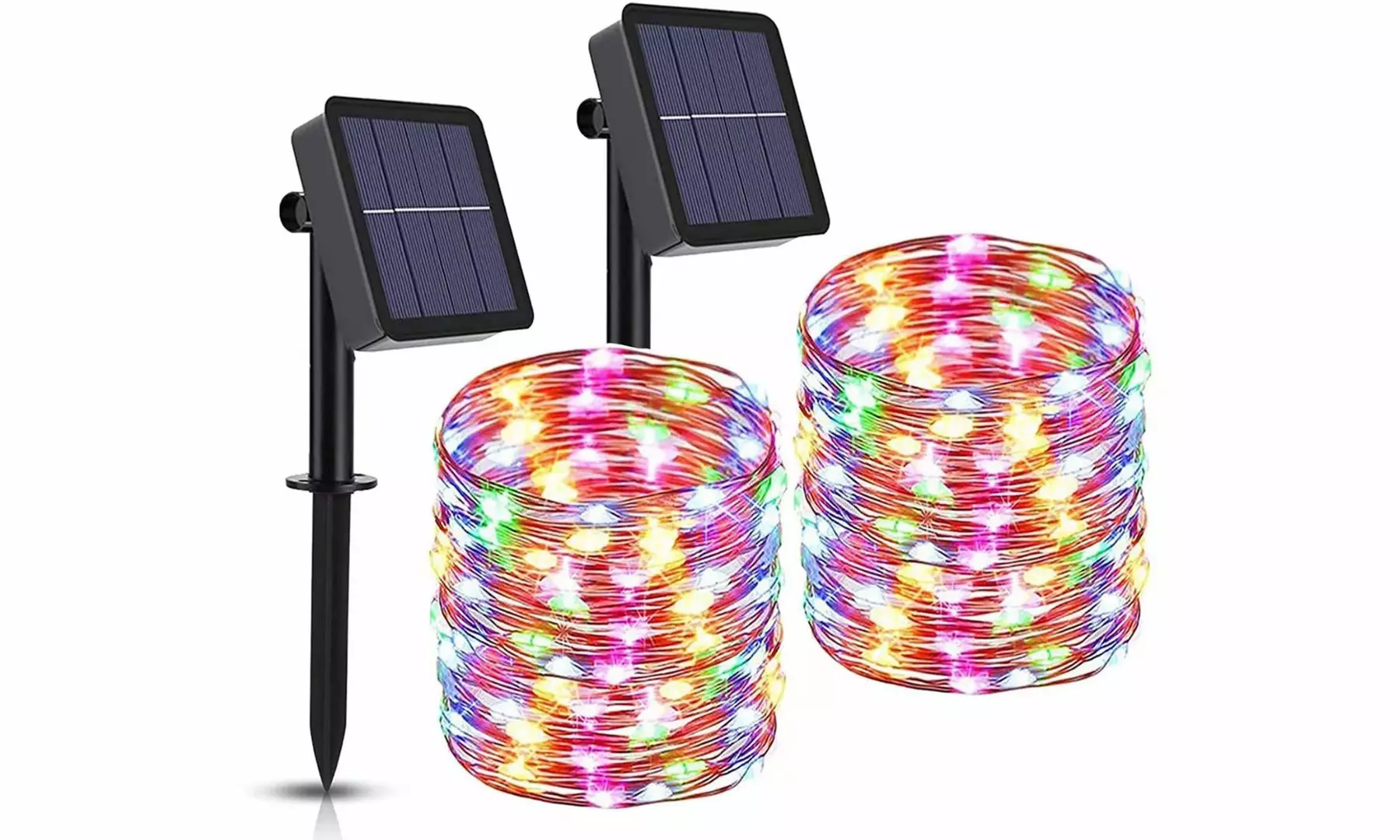 2-Pack Outdoor Solar String Lights 72ft 200 LED Starry Lights 8 Modes - Second Medium