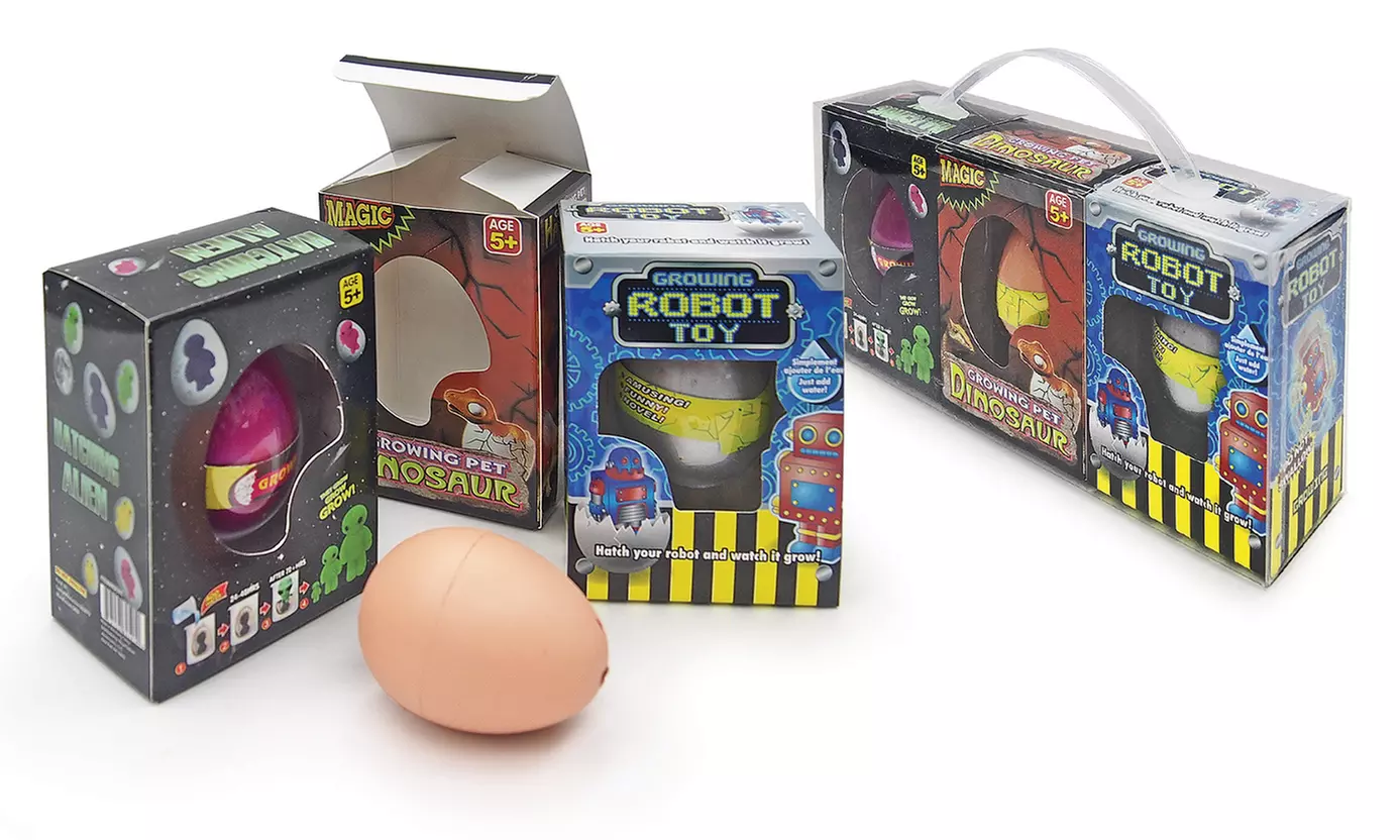 3-Pack Hatch & Grow Toy Eggs - Primary Image