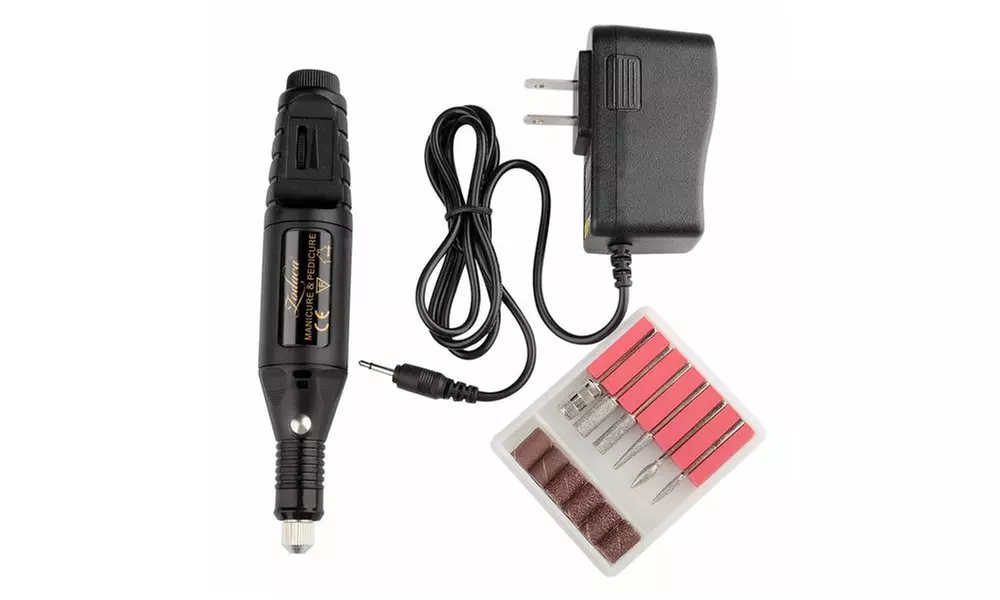 Zodaca 7 piece Nail Art Luxury Gift Set with Electric Manicure Pedicure Tool - Second Medium