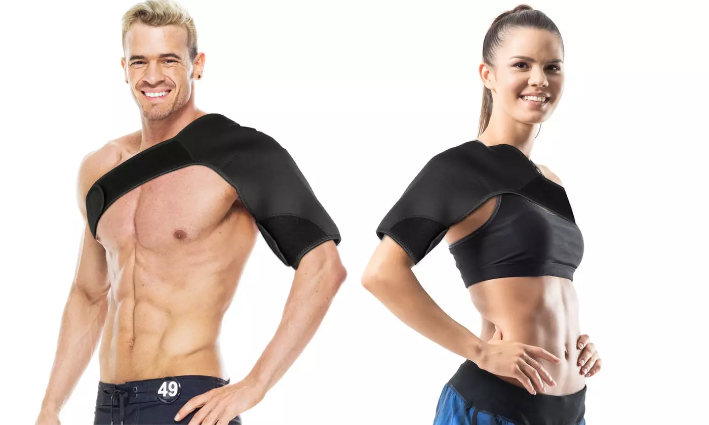 iMounTEK Shoulder Compression Sleeve Support Brace with Adjustable Straps - Primary Image