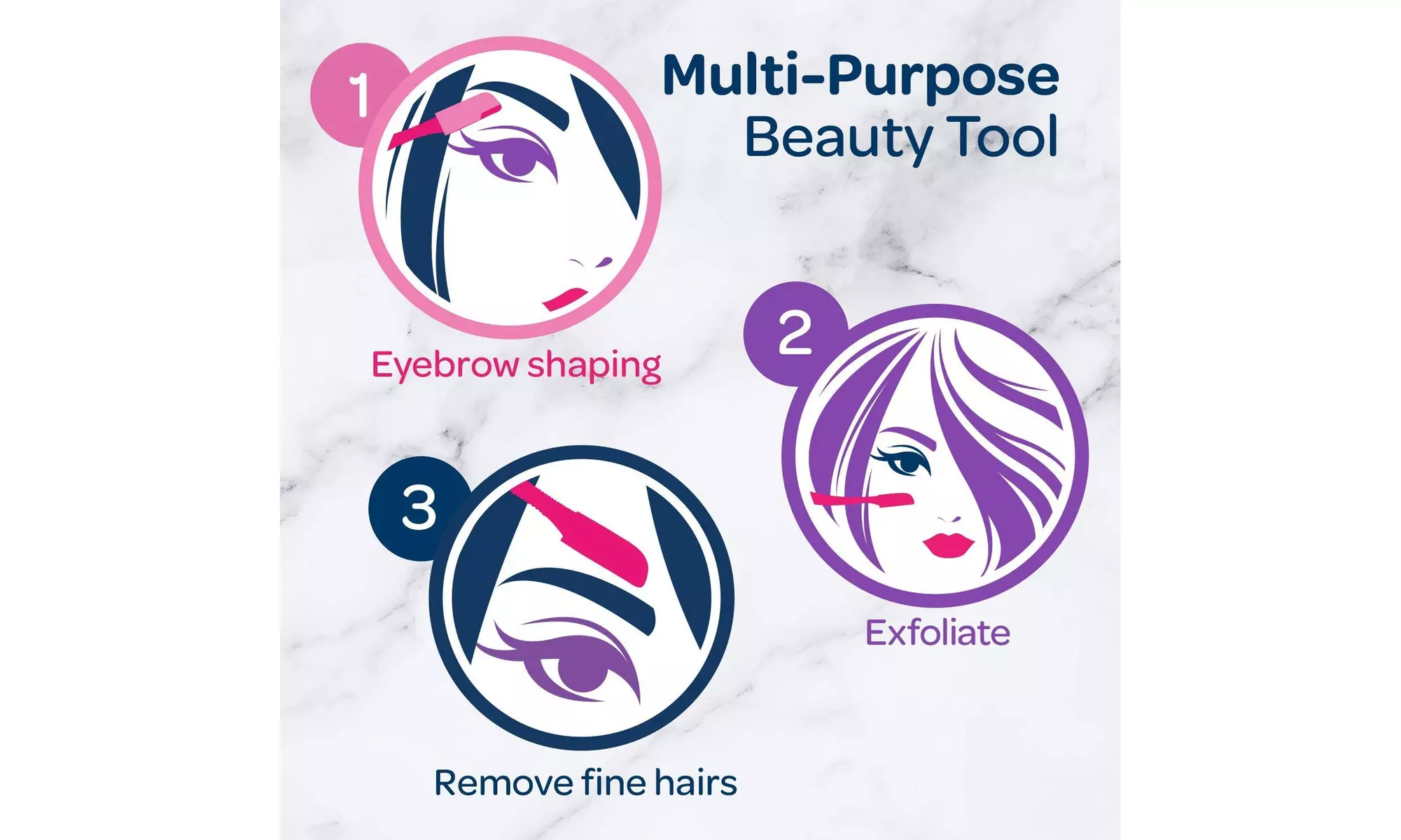 Schick Silk Touch-up Multipurpose Exfoliating Dermaplaning Tool, Pack of 9 - Second Medium