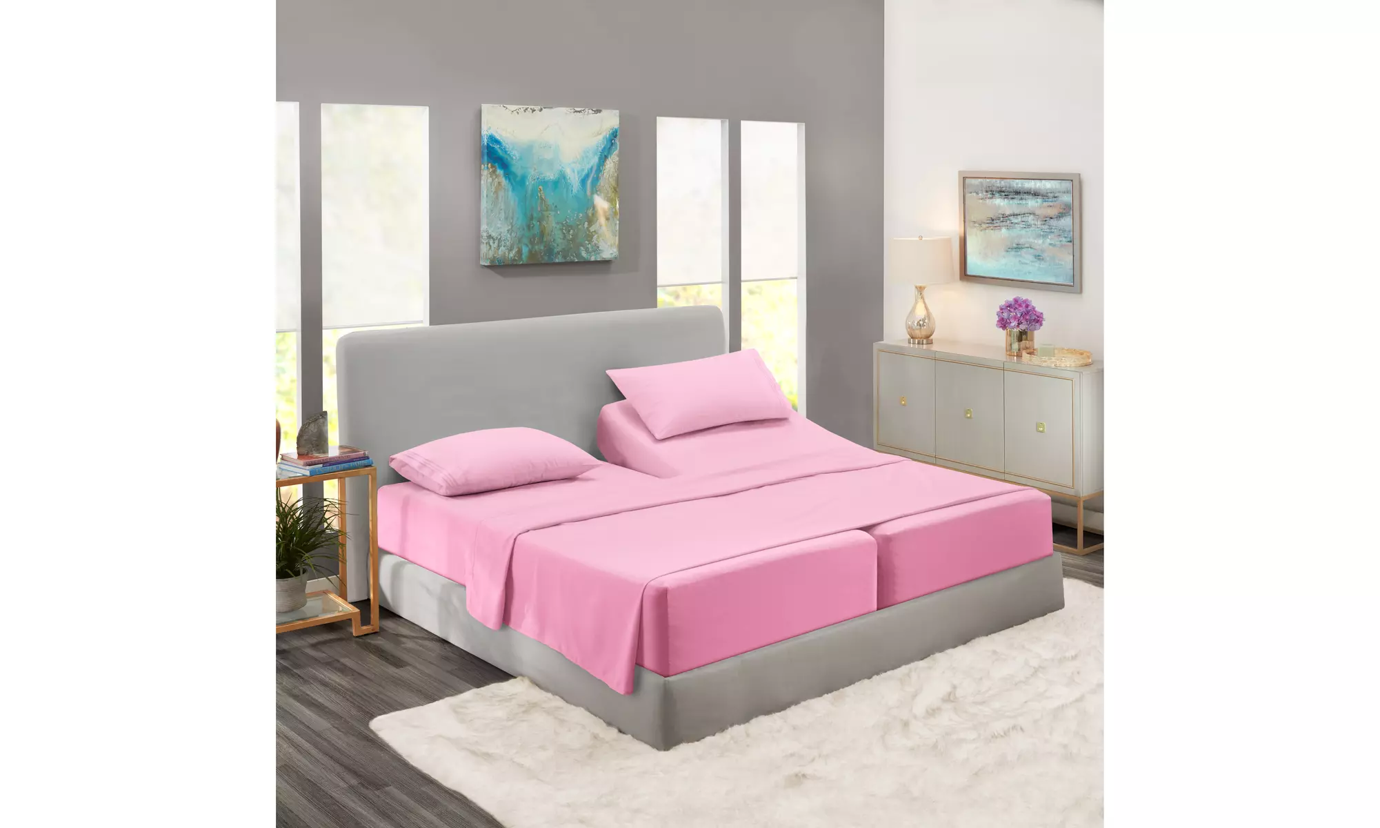 Nestl Premium Deep Pocket Extra Soft 1800 Microfiber Bed Sheet Set