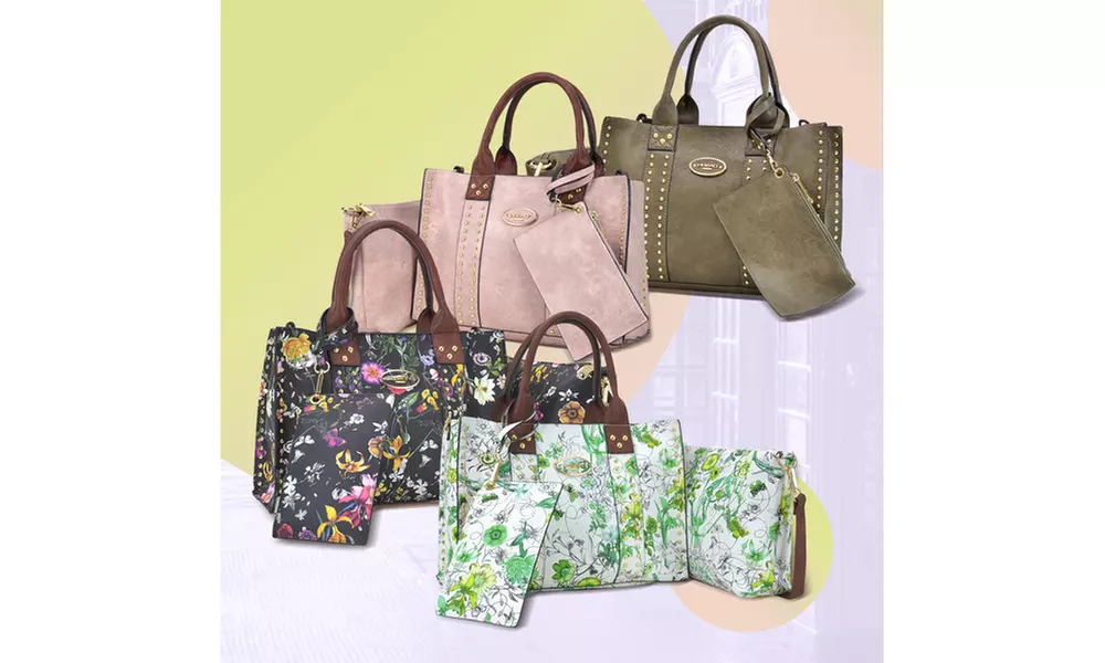 MK Belted Collection Satchel Bag, Crossbody, and Wristlet Set (3-Pack)  - Primary Image
