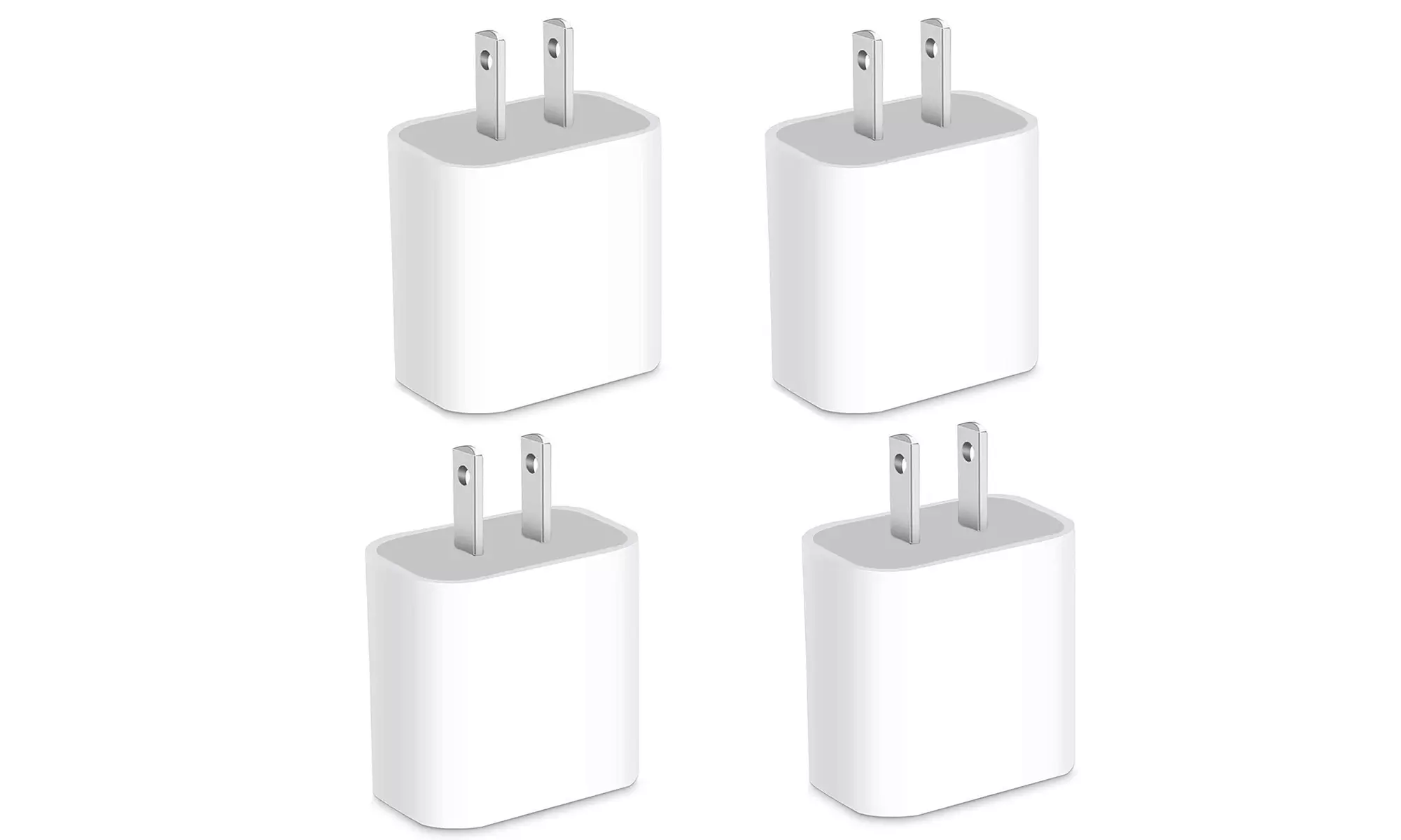 Fast Charger 20W Dual USB-C Power Adapter Samsung iPad Pro iPhone Wall Charger