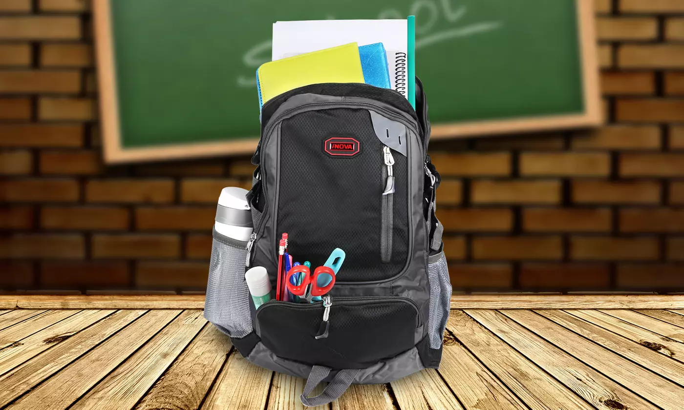 iNova Kids Backpack with Padded Straps and Dual Bottle Holders