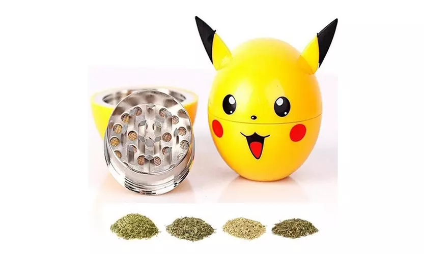 Pokemon Herb Spice Grinder Pikachu 3 Piece Tobacco Smoking Poke ball Grinder - Primary Image