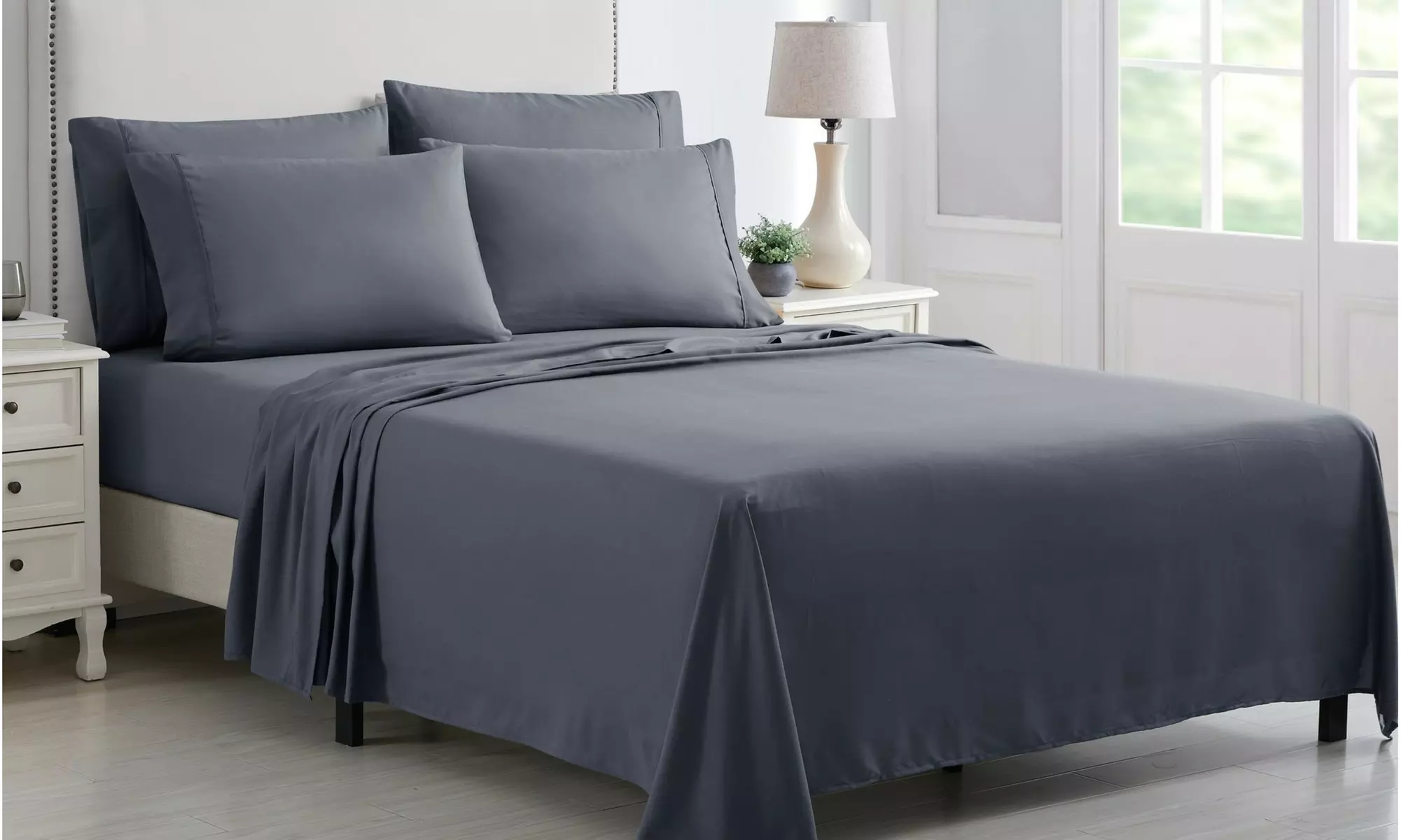 Kathy Ireland 6 Piece Brushed Microfiber Sheet Set
