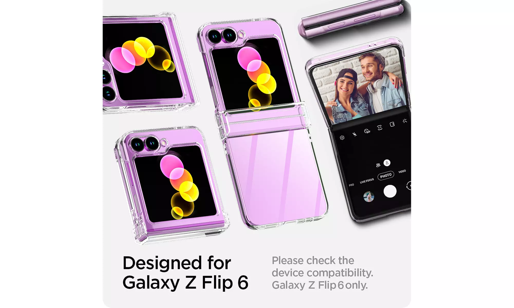 For Samsung Galaxy Z Flip 6 5G Case Ultra Slim Flip6 Hard Hinge Protection Cover