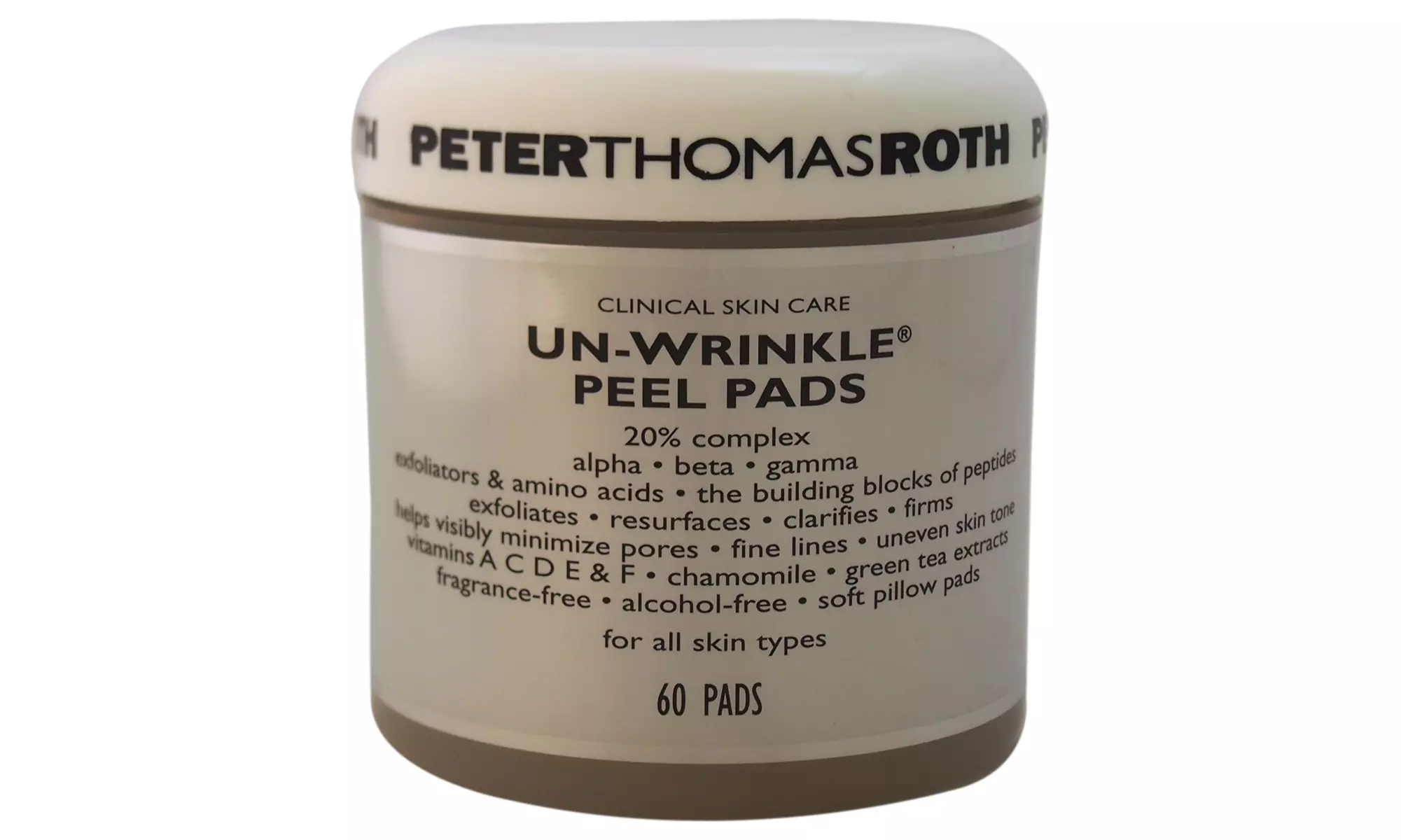Un-Wrinkle Peel Pads by Peter Thomas Roth for Unisex - 60 Pc Pads - Primary Image