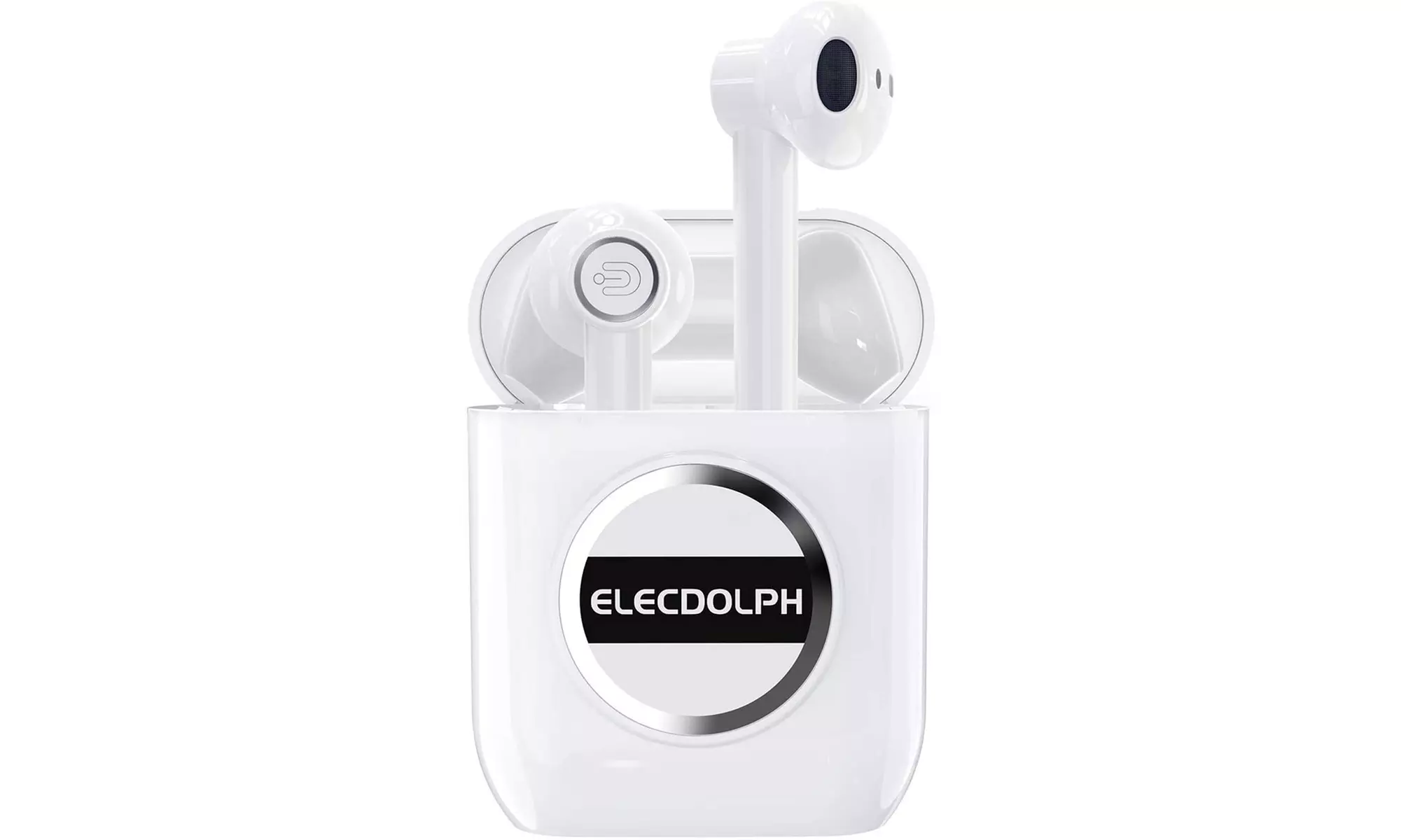 Bluetooth 5.0 True Wireless Earbuds 30H HiFi Stereo with ChargeCase Built-in Mic - Primary Image