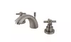 Kingston Brass KS2958EX 4 Inch -8 Inch Widespread Lavatory Faucet - Satin Nickel