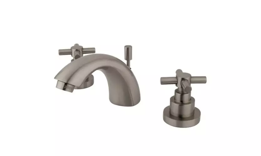 Kingston Brass KS2958EX 4 Inch -8 Inch Widespread Lavatory Faucet - Satin Nickel - Primary Image