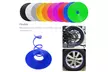 Car Wheel Hub Rim Edge Protector Ring Tire Guard Sticker Line Rubber Strip 26Ft - Second Medium