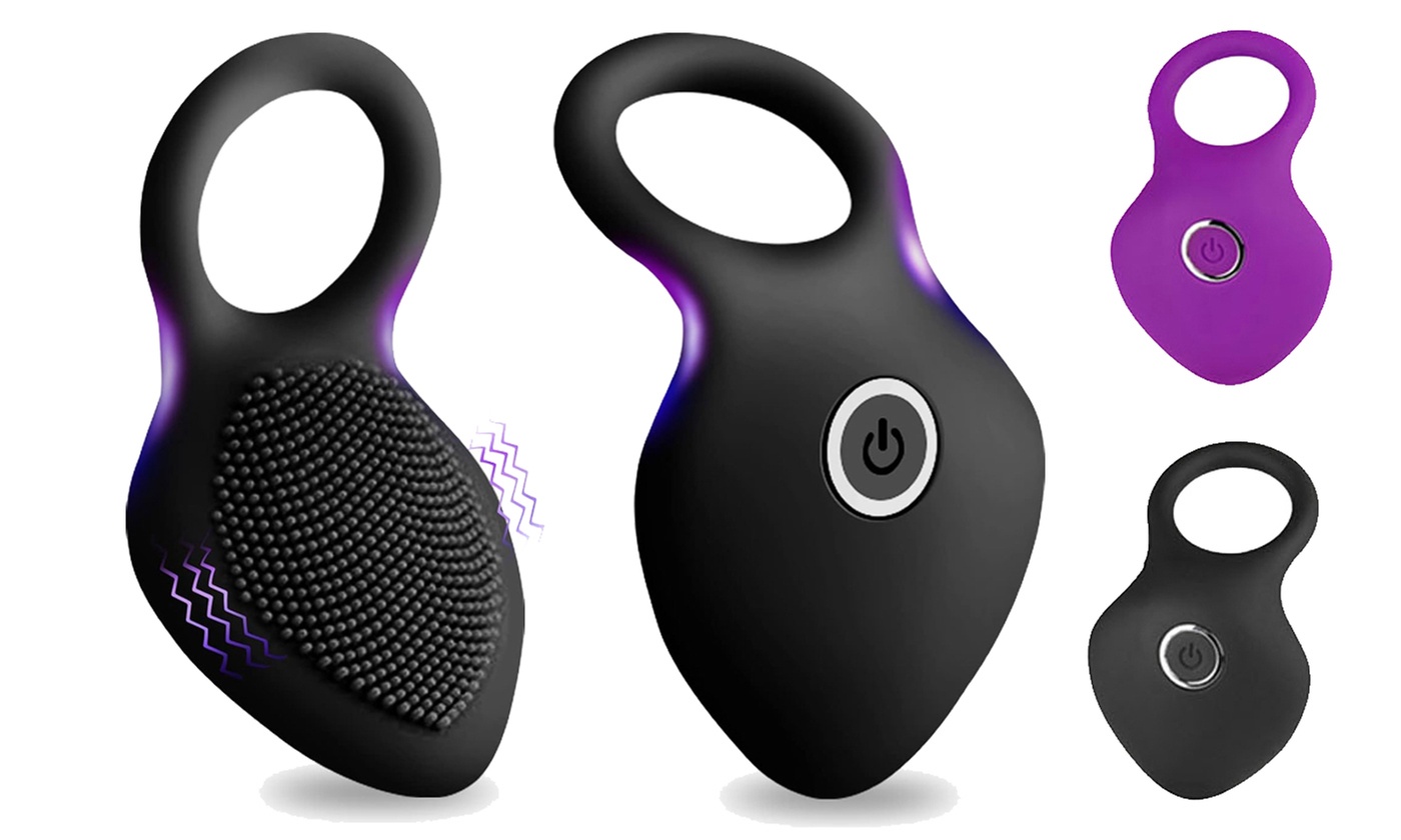 10 Speeds Penis Vibrating C-Rings Clit Vibrators Couples Sex Toy