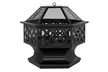 24" Hexagonal Shaped Iron Brazier Wood Burning Fire Pit  for Backyard Poolside - Second Medium