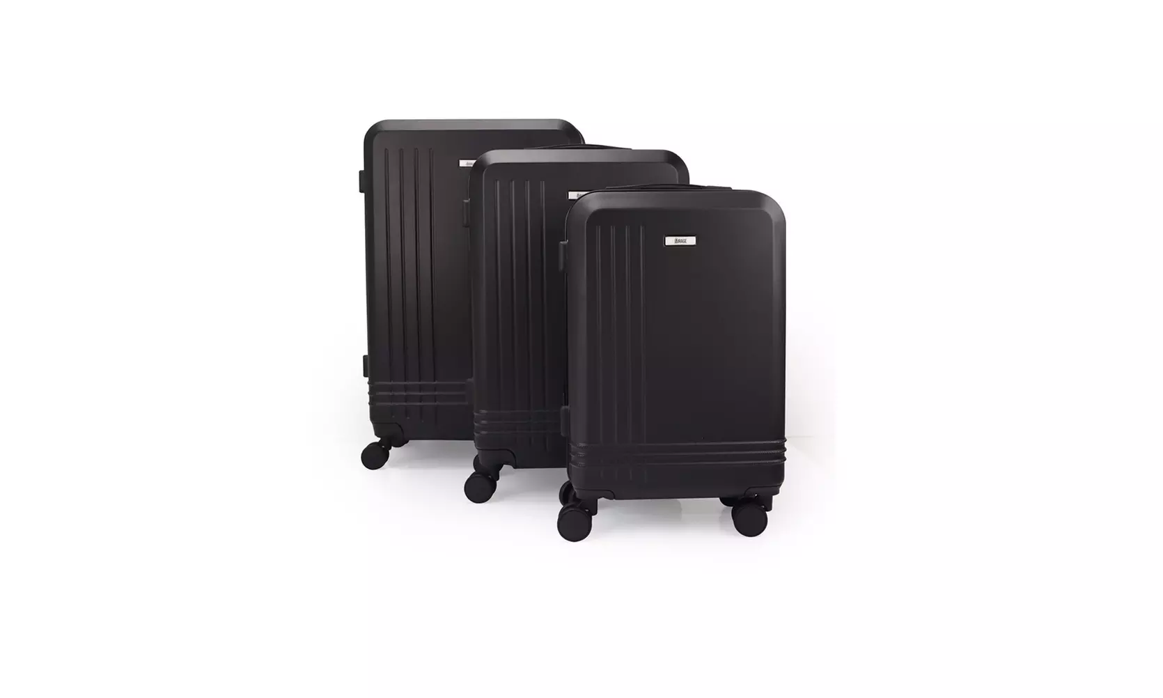 3-Piece Hardside Luggage Set with 360 Dual Spinner Wheels and Combo Lock