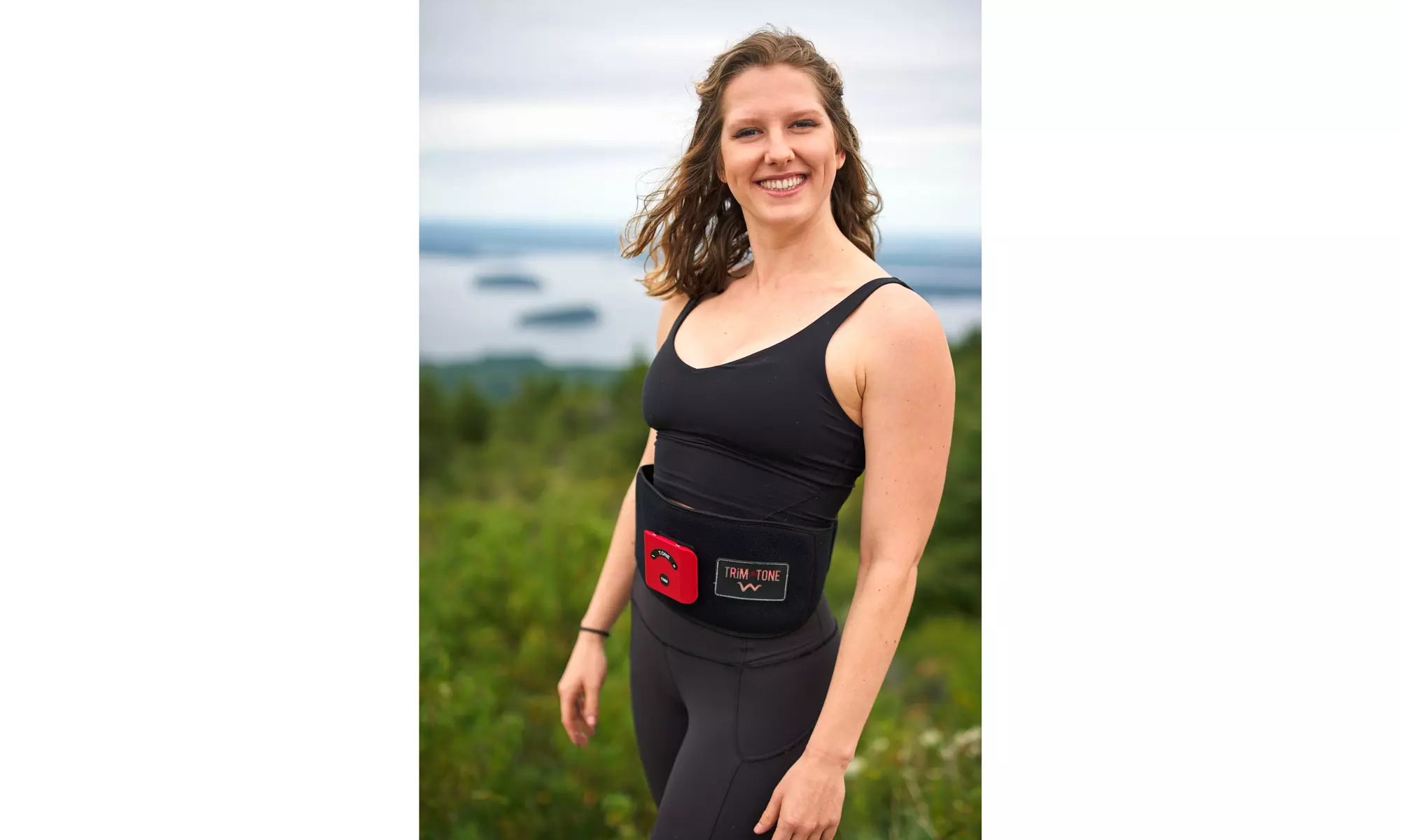 Trim and Tone EMS RED Light Belt, Burns Fat and Builds Muscle all in one Belt - Primary Image