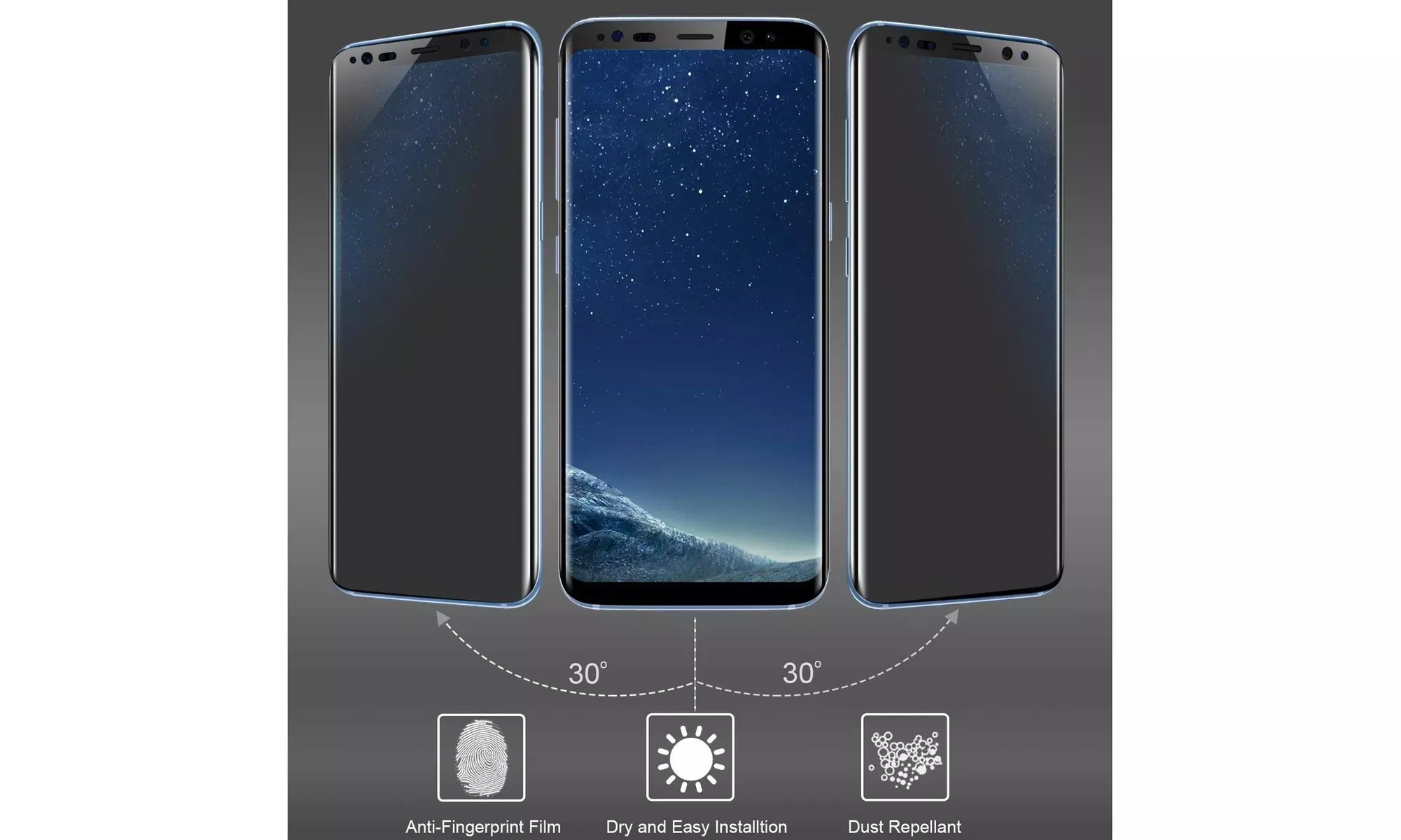 Galaxy S9 Plus Full sreen Protector 3D Curved Tempered Glass 9H Hardness - Second Medium