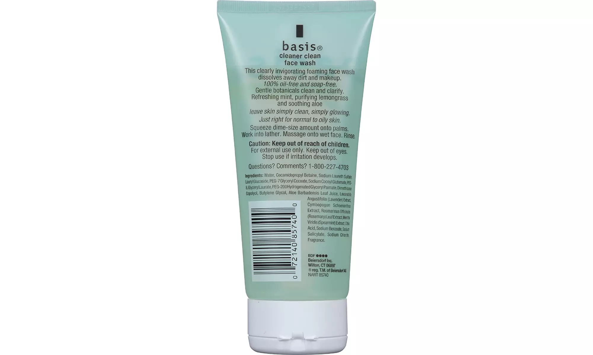 Basis Cleaner Clean Face Wash - Deep Cleans and Refreshes for Normal to Oily  - Second Medium