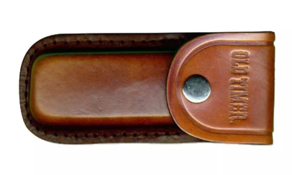 Old Timer Deerslayer, Knife Sure Grip Handle, Leather Sheath #15OT - Second Medium