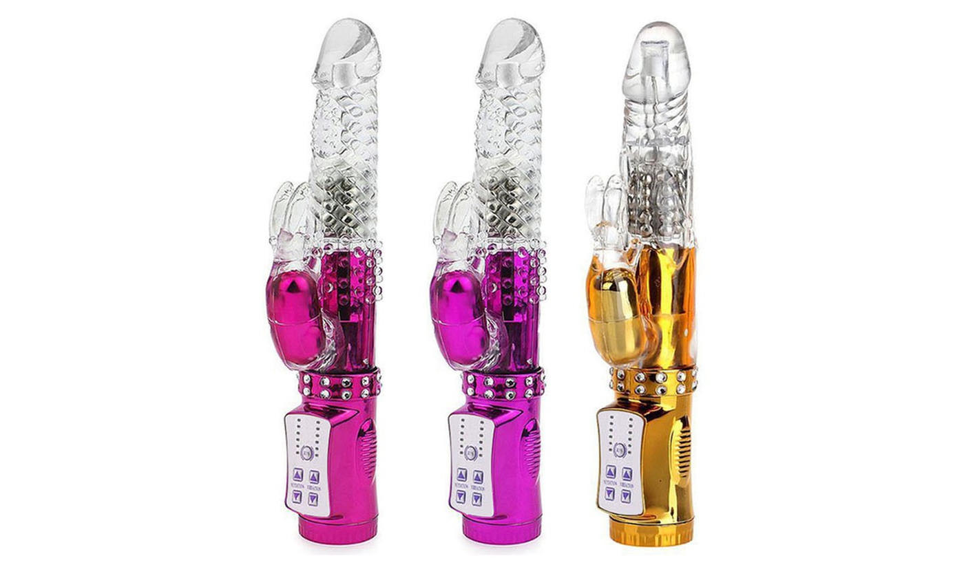 G Spot Dildo Rabbit Vibrator Wand Massager Sex Double Vibrator 