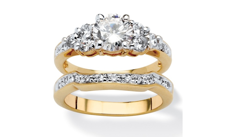 Image 4: 2 Piece 2.01 TCW Cubic Zirconia Bridal Ring Set
