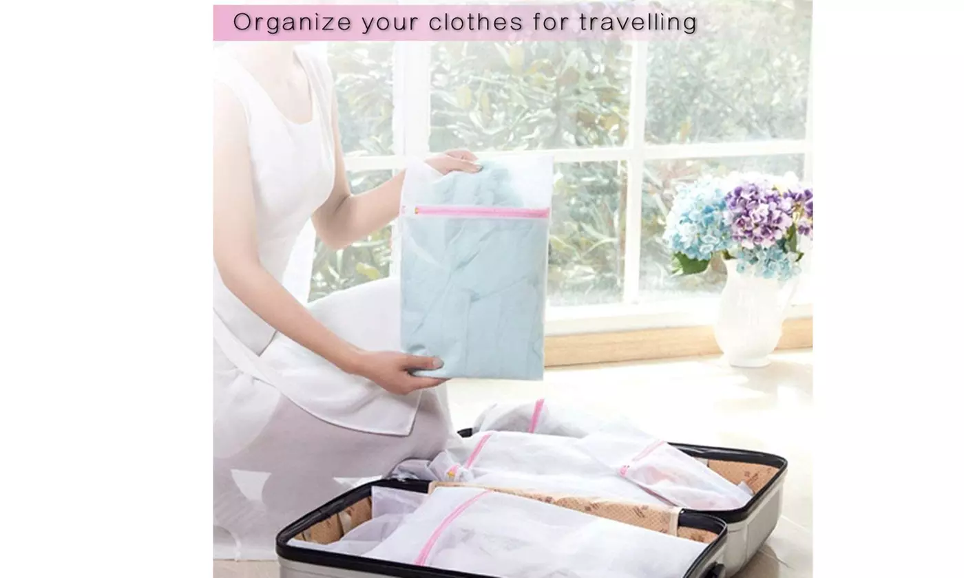 90L Large Laundry Basket Mesh Laundry Wash Bags for Socks Underwear Hosiery Bras