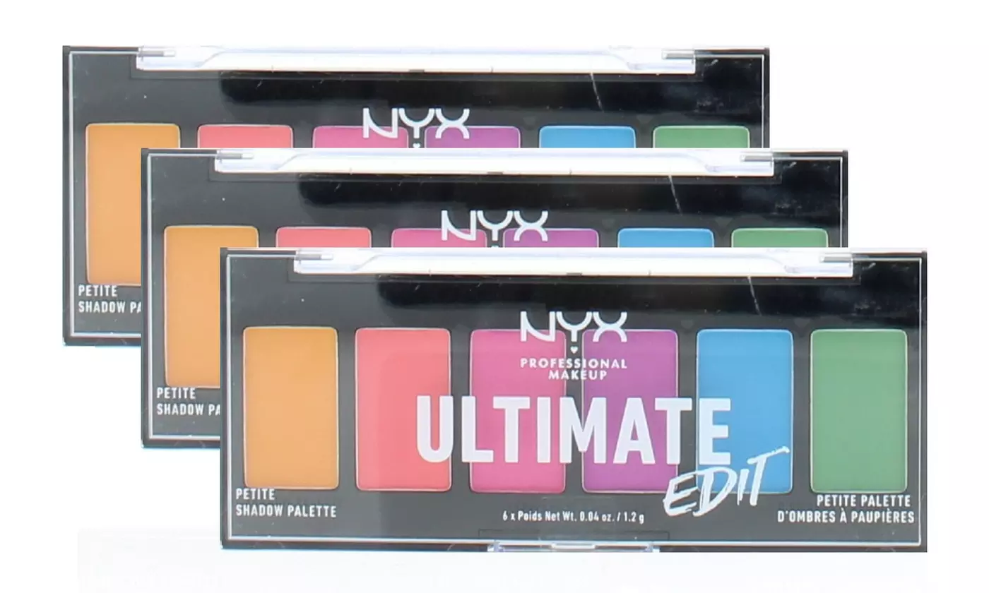 NYX Professional Makeup Shadow Palettes - Choose from 1, 2, 3 or 5 Packs