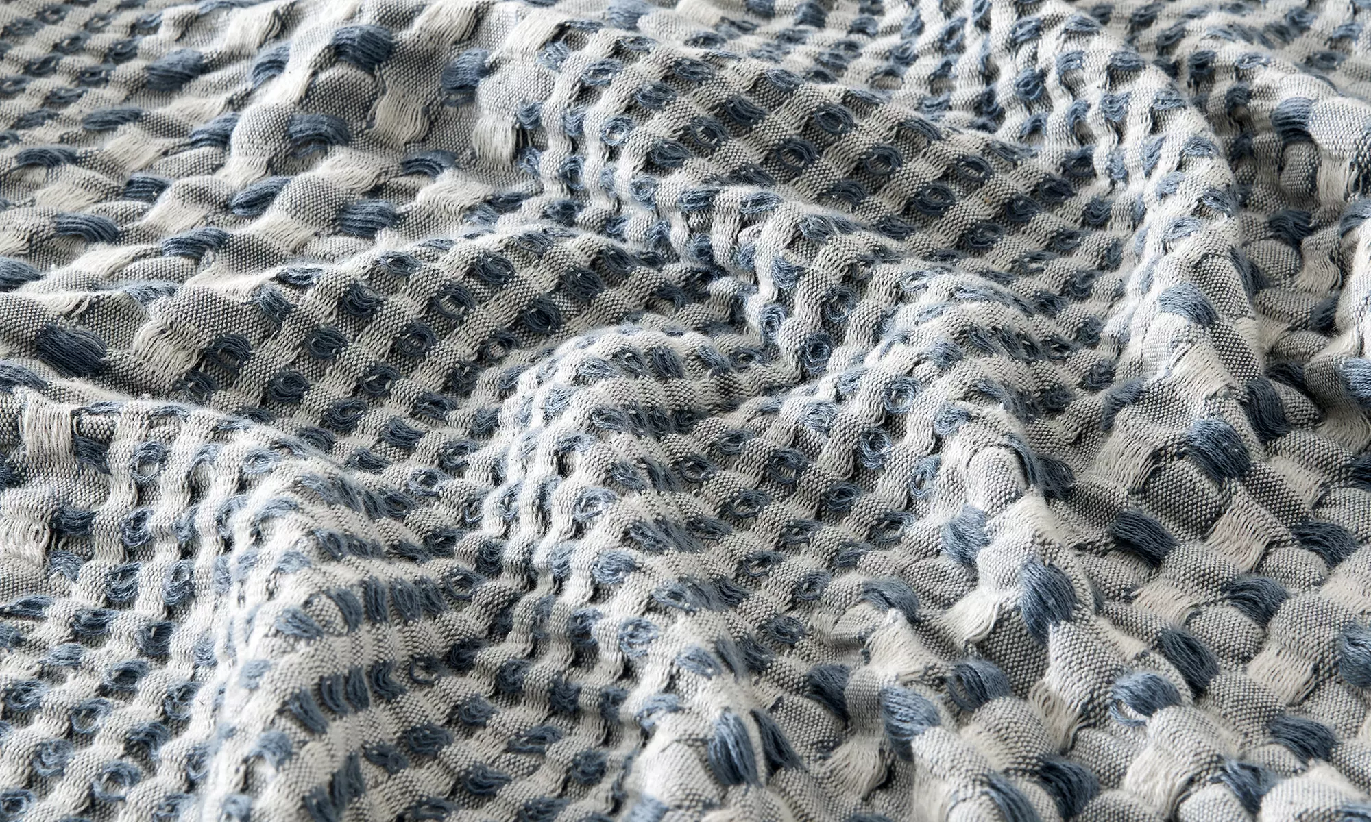 100% Cotton Waffle Weave Throw