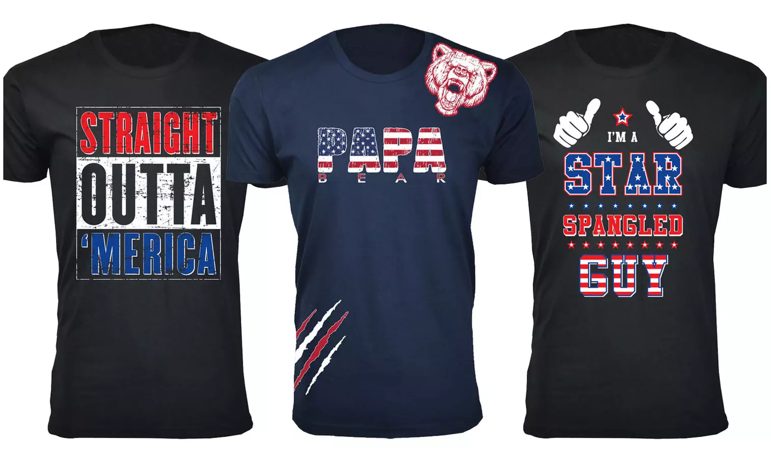 Men's Awesome 4th of July Themed T-Shirts - Made in USA (M-3XL) - Primary Image