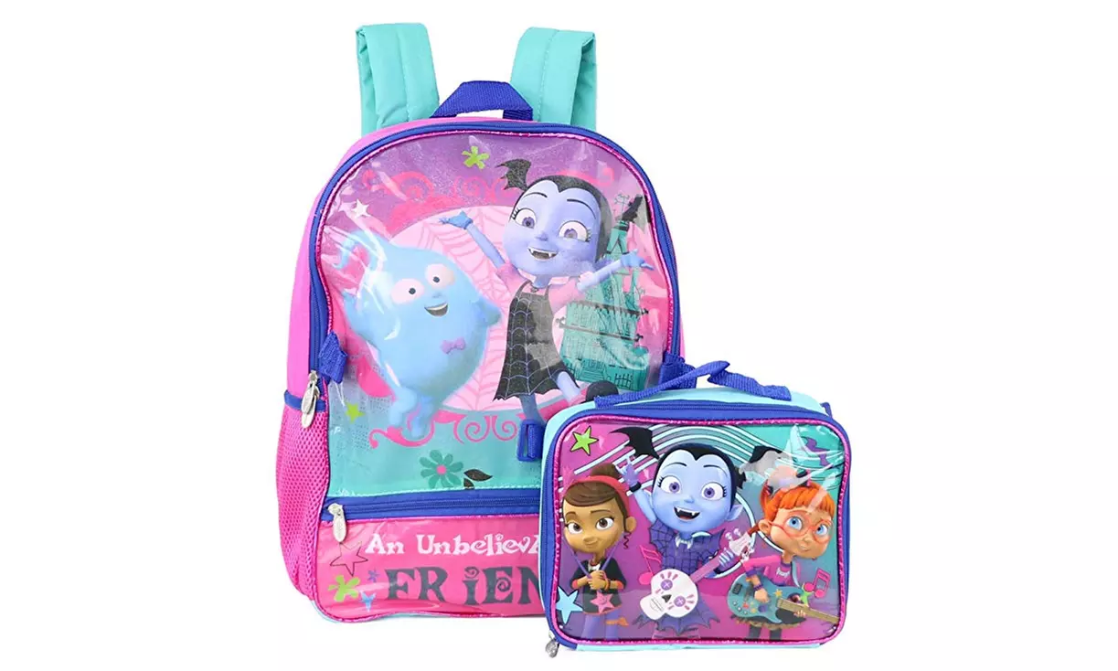 Disney Vampirina School Book Backpack With Lunch Box SET - Primary Image