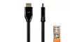 Monoprice Certified Premium High Speed HDMI Cable 4K 60Hz HDR 28AWG 3ft Black