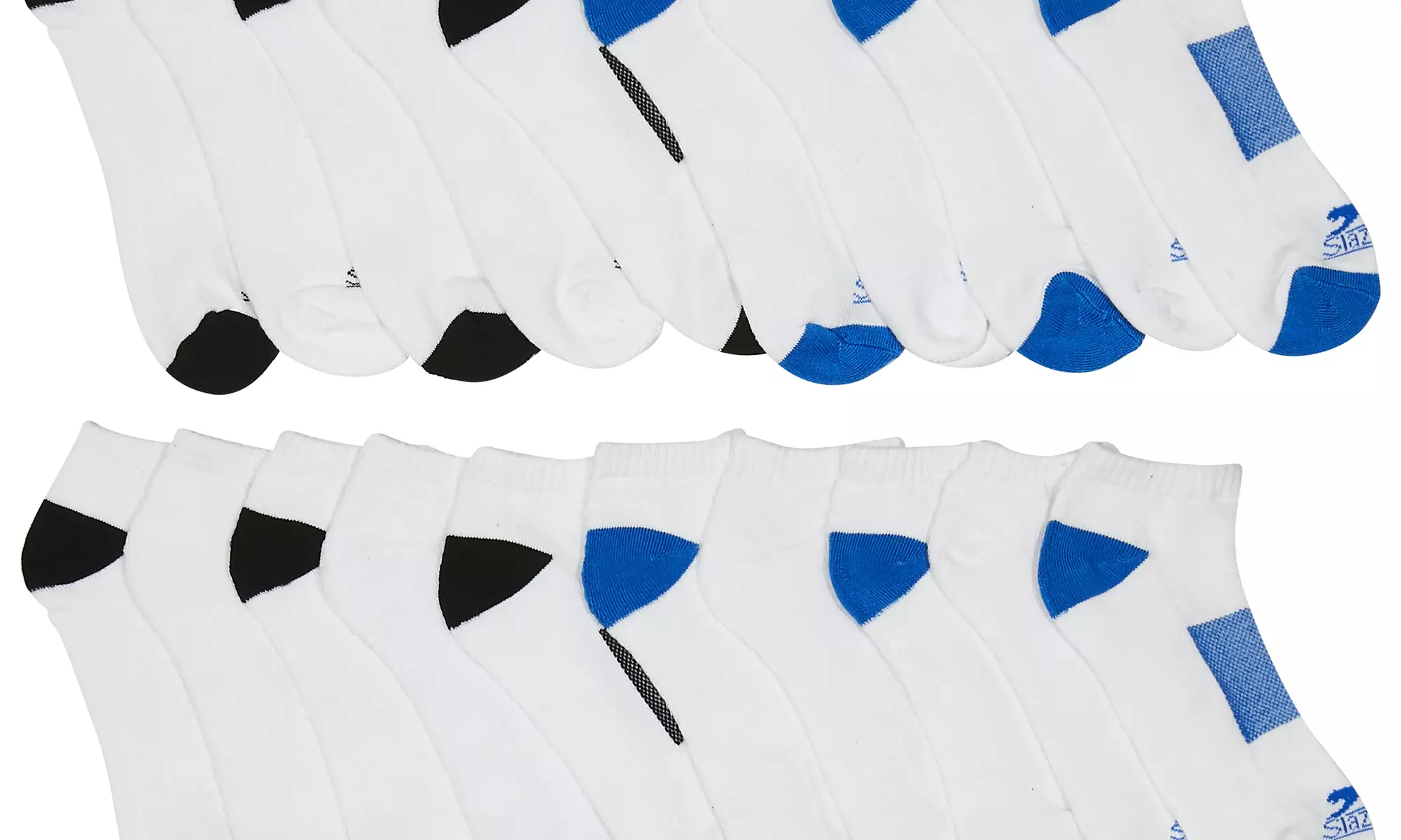 Slazenger Mens Athletic Low Cut Socks: Cushion Sole Comfort Sock  (10-20 Pack) - Image 2