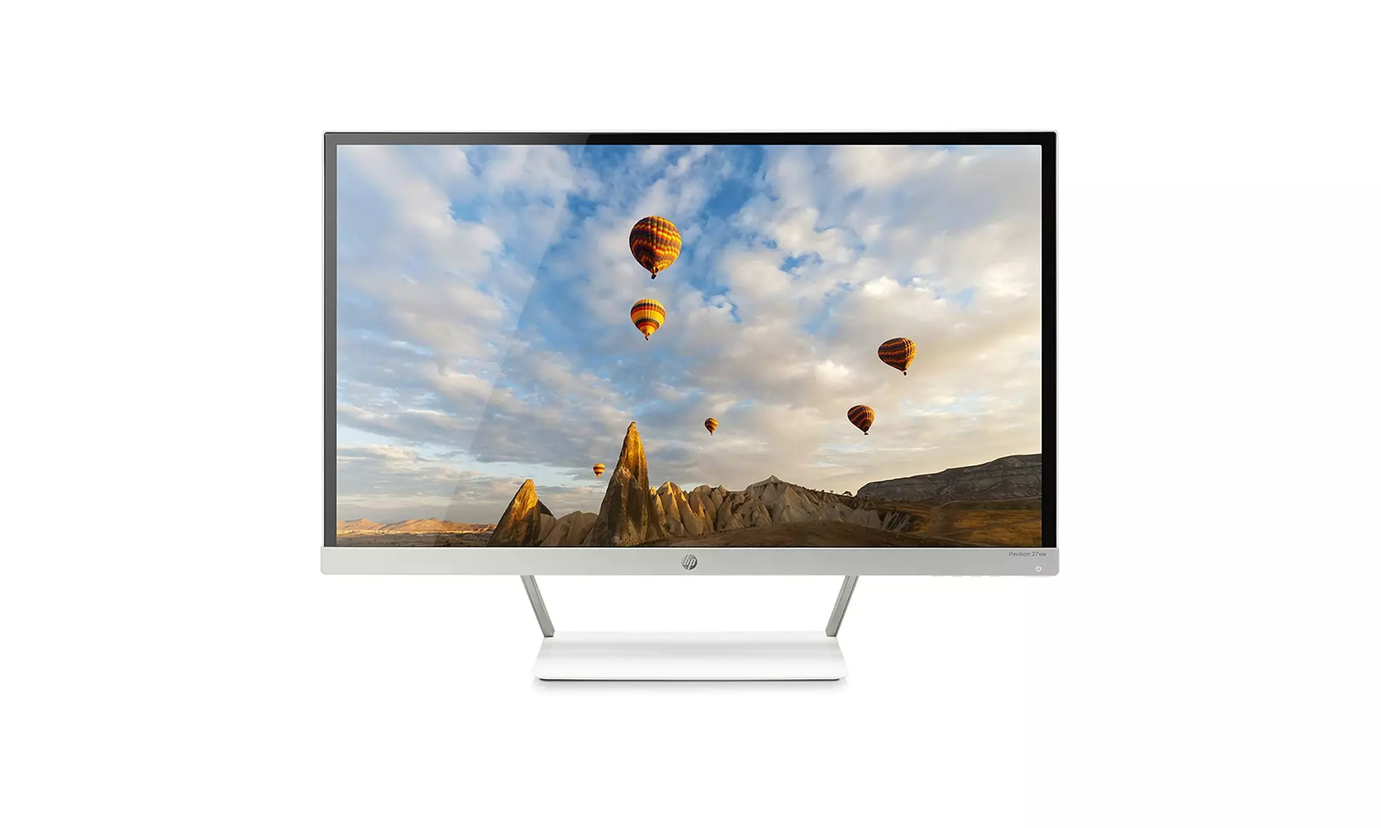 HP Pavilion 27xw 27-Inch Full HD 1080p IPS LED Backlit Monitor (White/ Silver) - Primary Image