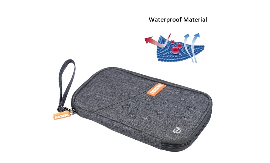 Image 27: Travel Wallet RFID Blocking Document Organizer Bag