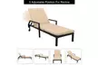 Wheeled Patio Garden Rattan Bed - Second Medium