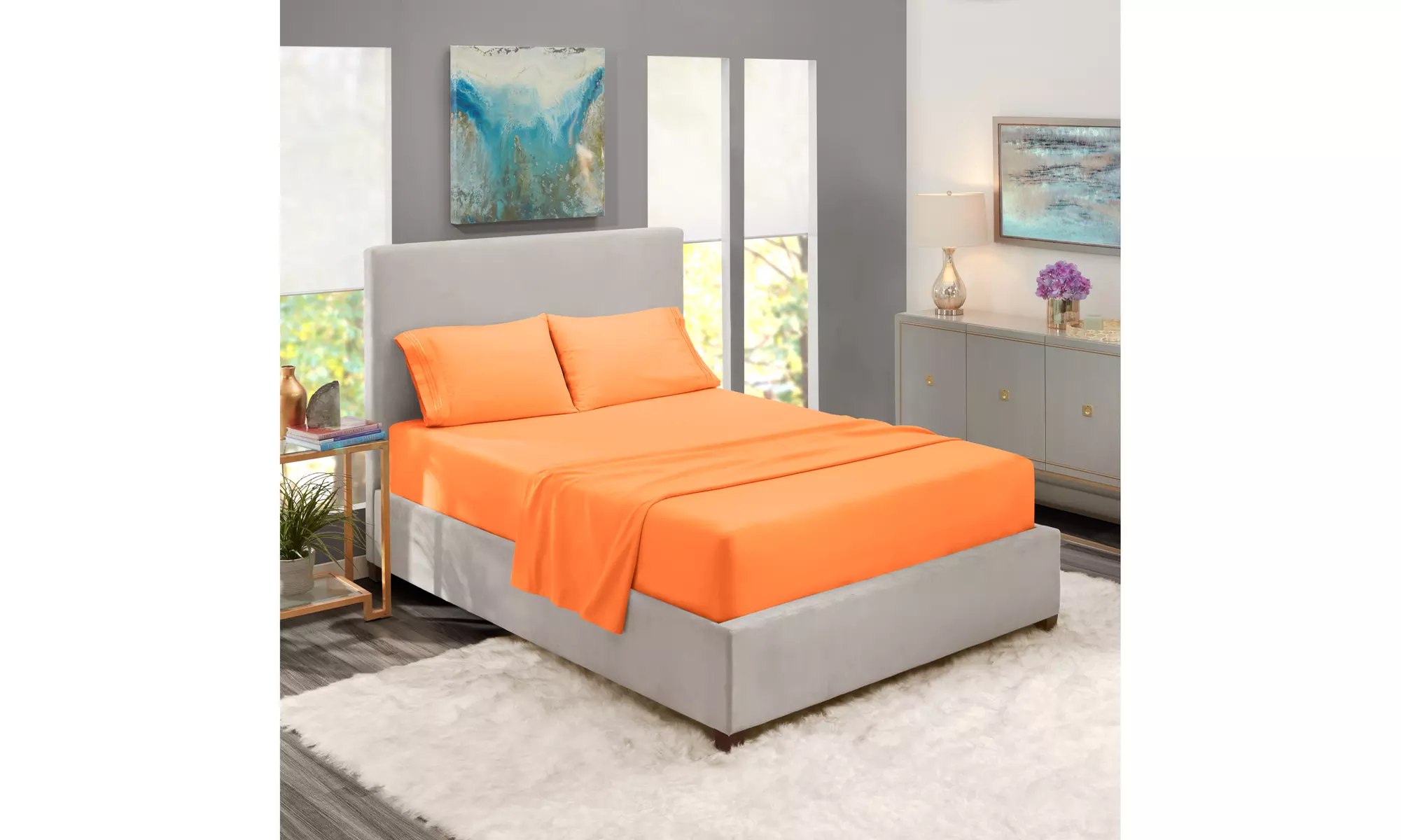 Nestl Premium Deep Pocket Extra Soft 1800 Microfiber Bed Sheet Set