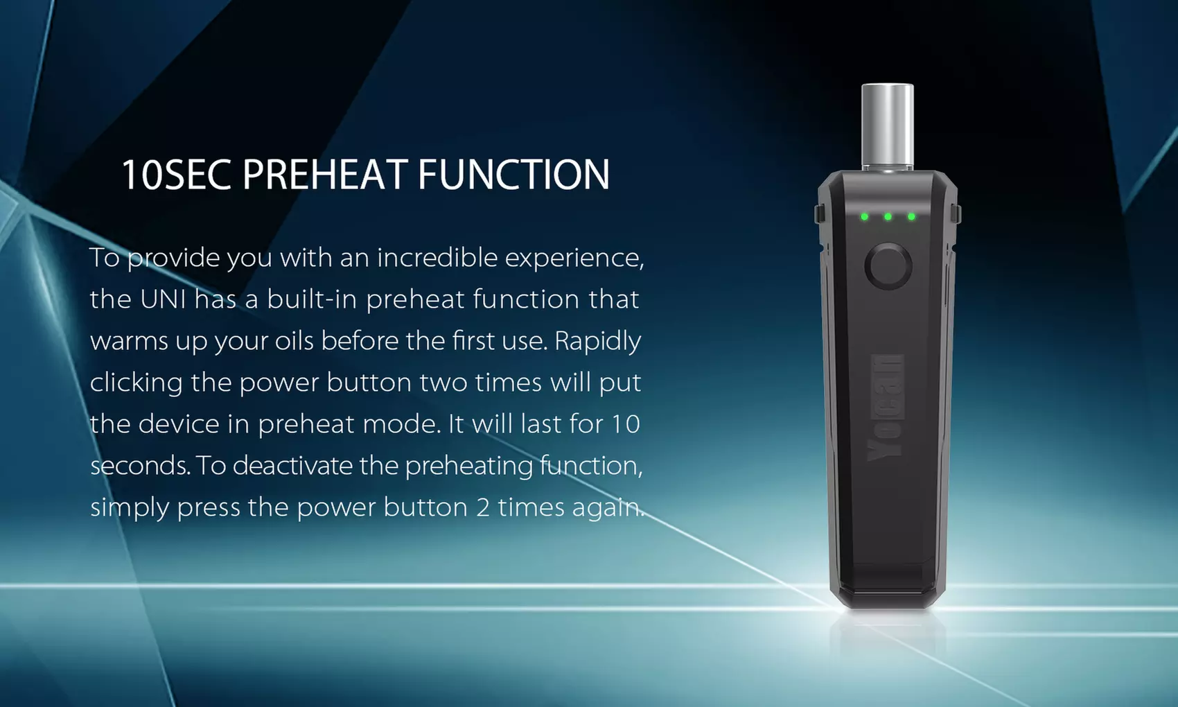 Yocan UNI Universal Vaporizer Portable Mod Box 510 Thread Vape 