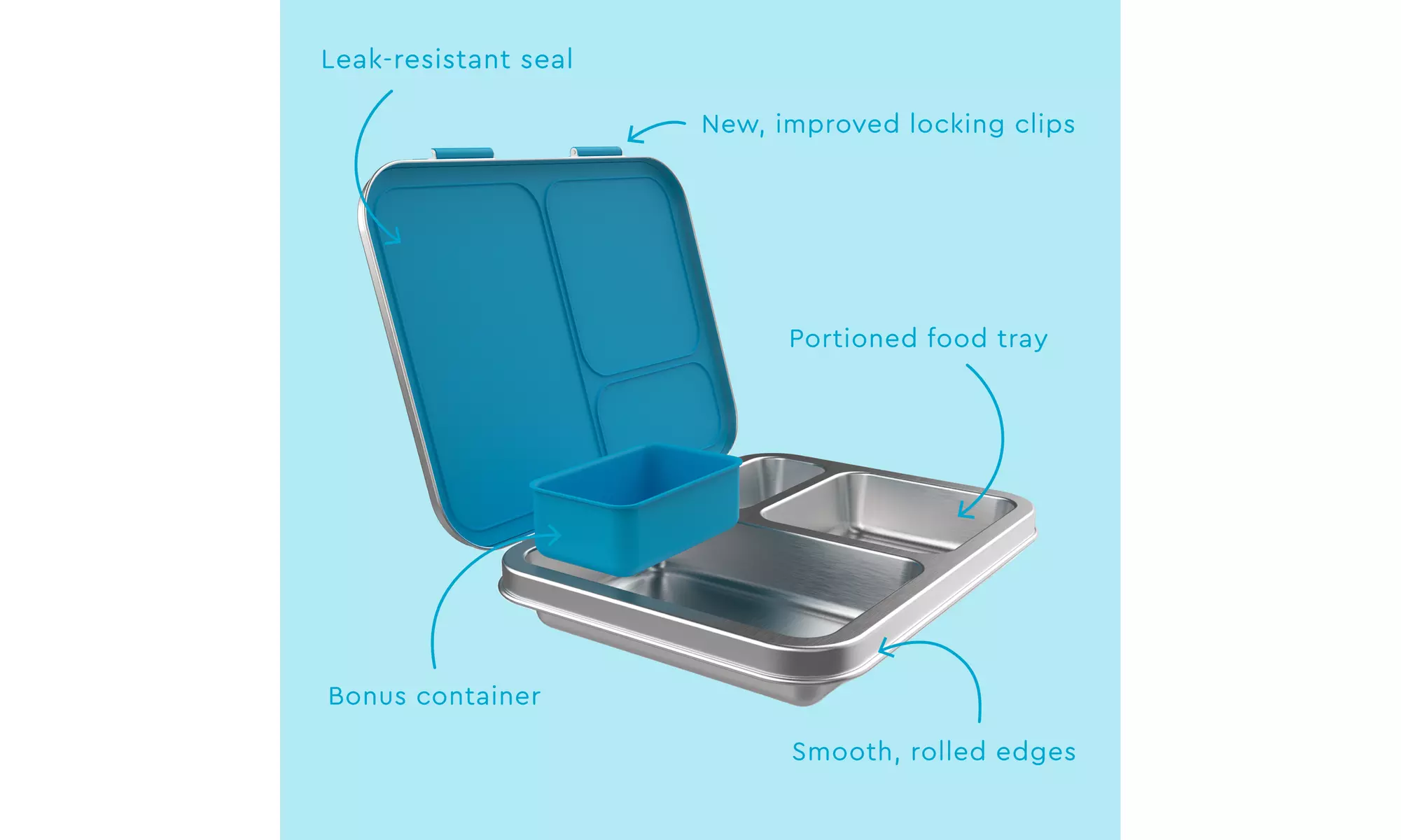 Bentgo Kids Stainless Steel Leak-Resistant Lunch Box