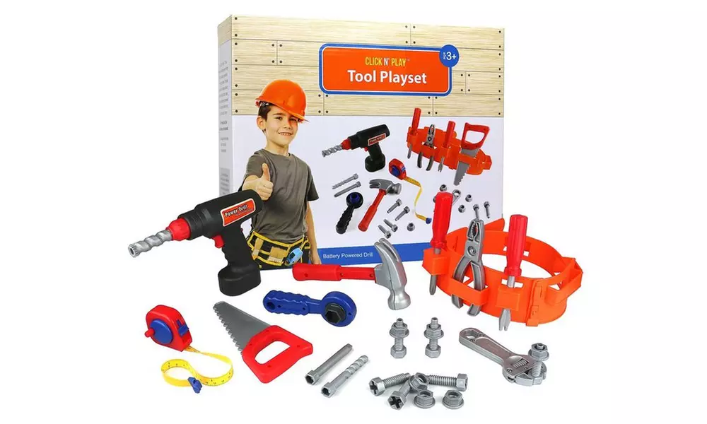 Click n' Play 23 piece Toy Tool Set - Second Medium