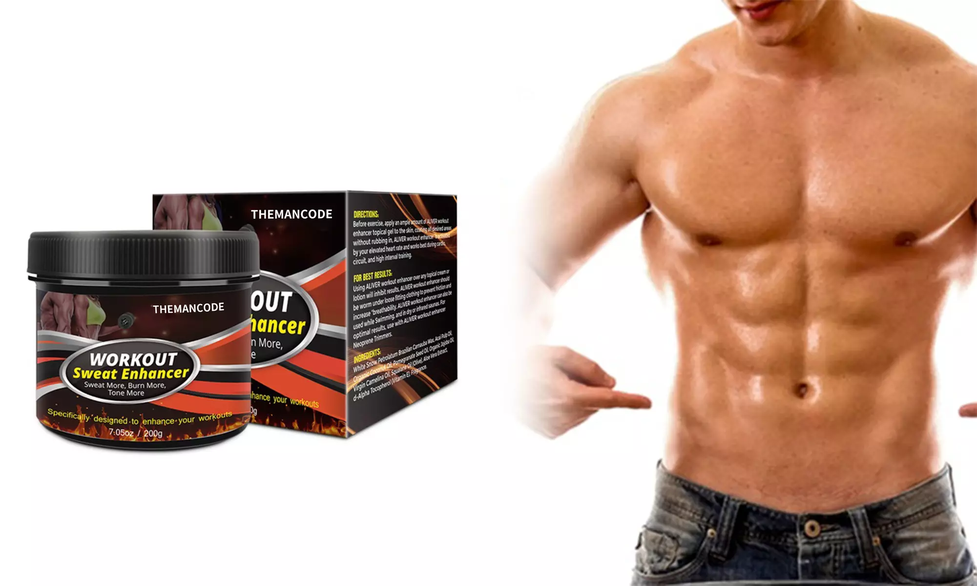 Mens Hot Cream Belly Fat Burner Cellulite Removal Weight Loss Slimming Cream - Primary Image