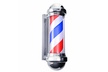 30" Barber Shop Pole Red White Blue Rotating Light Stripes Sign Hair Salon New - Second Medium